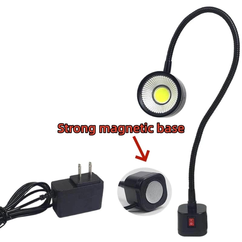 Luce da lavoro a LED per macchine utensili, illuminazione per controllo numerico CNC, luce magnetica forte con tubo flessibile, luce per piccole attrezzature 24V/220V/36V