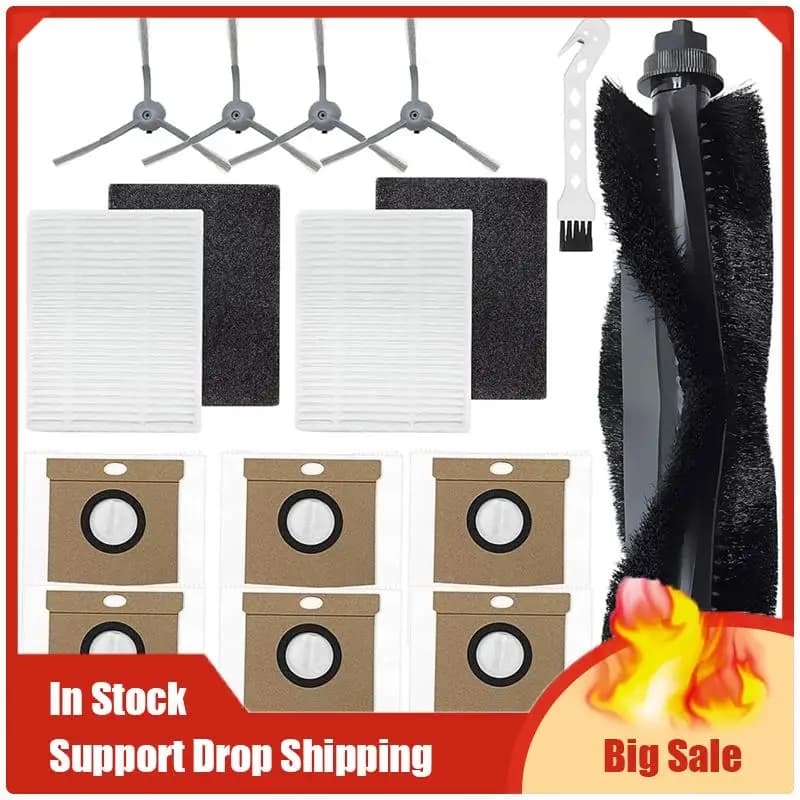 Limited Edition For Eufy L60/ L60 SES/ L50/ L50 SES Vacuum Cleaner Main Side Brush Hepa Filter Dust Bags Spare Parts