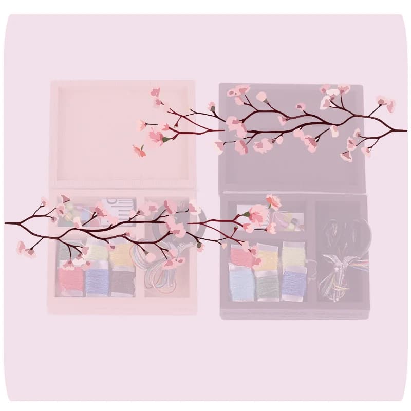 Kit di Cucito e Ricamo in Miniatura 1/12 per Casa delle Bambole, Accessori per Arredamento e Decorazione
