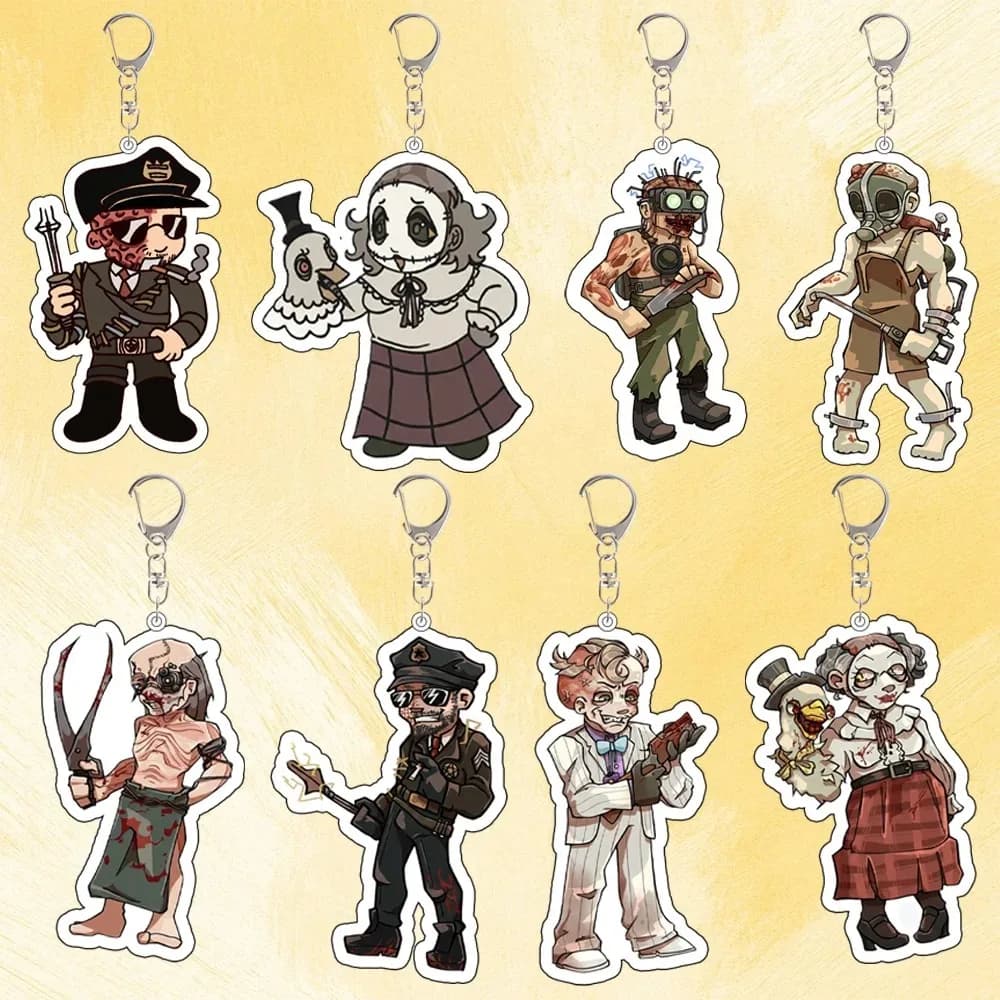 Portachiavi in acrilico personalizzato con personaggi dei cartoni animati, ciondolo per zaino, regalo per festival, per Outlast, Miles, Upshur, Trager, Martin, Archimbaud, Chris Walker