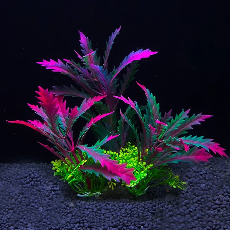 Simulazione decorativa per acquario in PVC Piante artificiali Materiali di protezione ambientale, Accessori decorativi per acquario con fiori