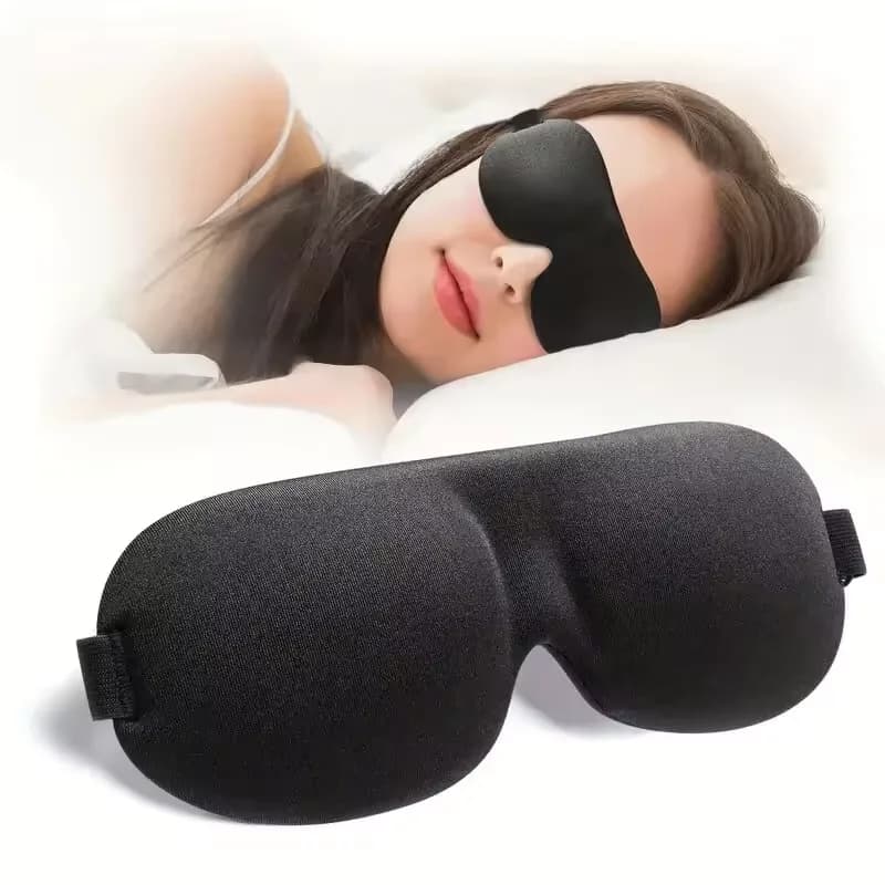 Mascherina per Dormire 3D Stereoscopica Sagomata per Uomini e Donne, Maschera Notturna che Blocca la Luce, Mascherina da Viaggio