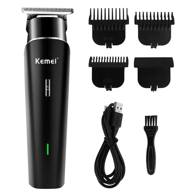 Professional Haircut Kemei Wireless, Hair Cutting Machine Rechargeable, Trimmer for Men KM-1115