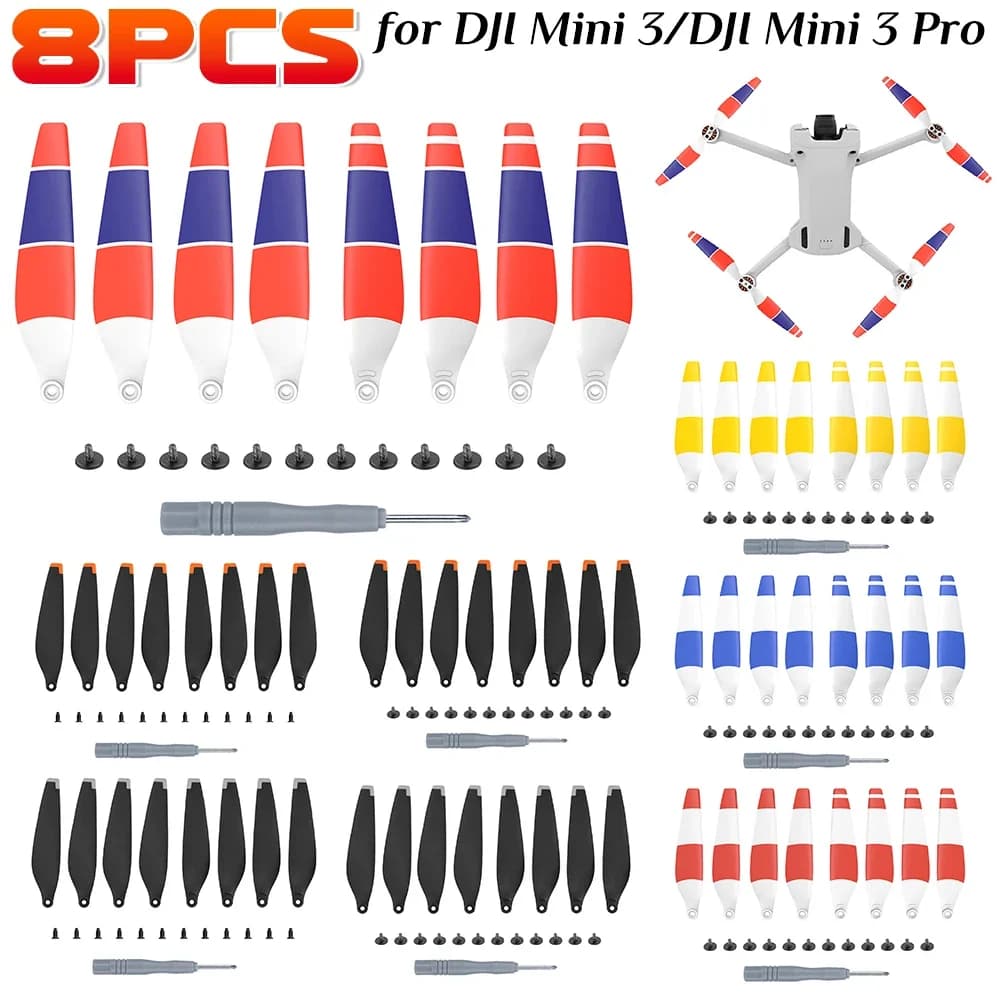 Mini spare blades for low noise screw props for lightweight carbon fiber Drone for DJI Mini 3/Mini 3 Pro