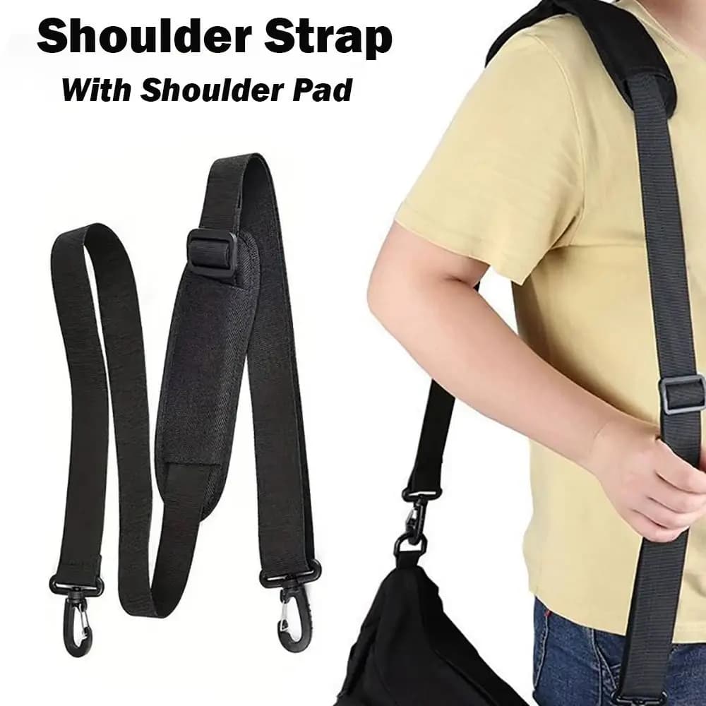 New Fashion Handbag Handle Adjustable Bag Strap Nylon Black Shoulder Bag Strap DIY Bag Belt for Crossbody Shoulder Bag