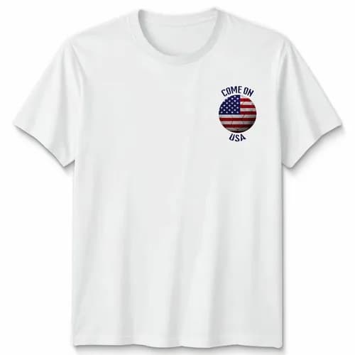 Come On USA Football Unisex Kids T-Shirt Country Pride Soccer Tee #WC