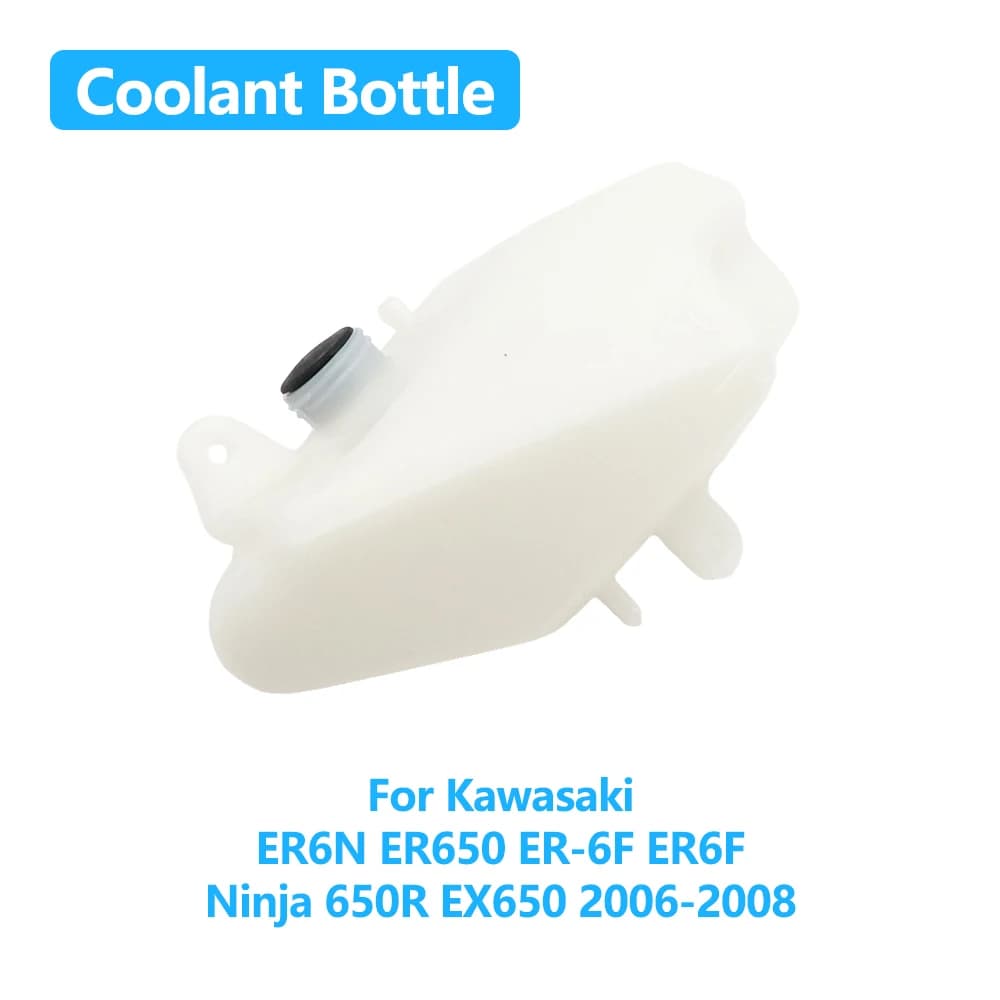 Per Kawasaki ER6N ER650 ER-6F ER6F Ninja 650R EX650 2006-2008 Moto Dispositivo di raffreddamento del radiatore Serbatoio dell'acqua Bottiglia del liquido di raffreddamento