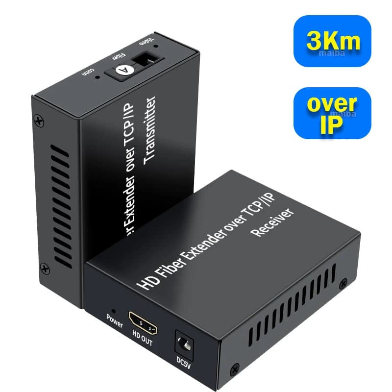 3 km HDMI fiber extender on optical fiber cable SC 1080P 20 km HDMI fiber extender transceiver Support from TX to many RX