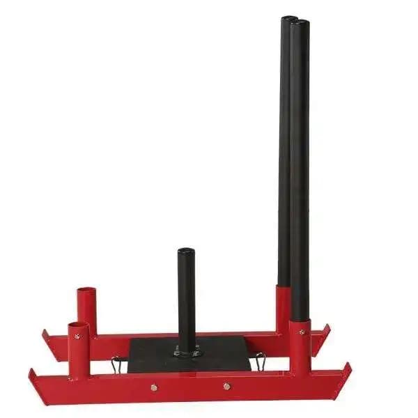 High Quality Gym Equipment Training Power Gym Sled Prowler Weight Plate Sled Red and Black with Belt