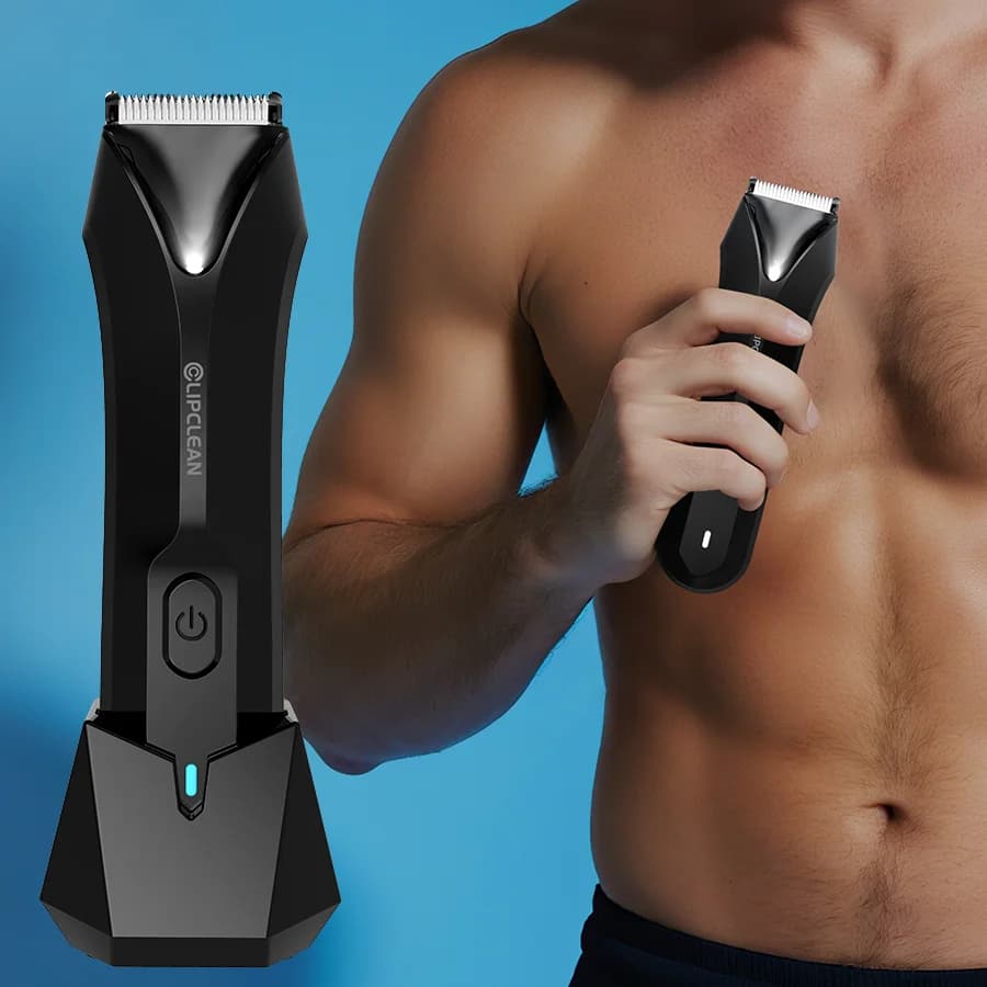 Trimmer and men's shaver - Manscaping kit all in one with leather-resistant blades, rechargeable wireless