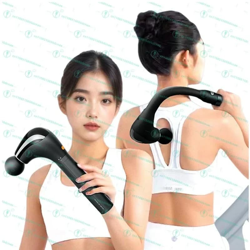 Top removable portable multi-function charging curved dashboard gun for massage and pounding