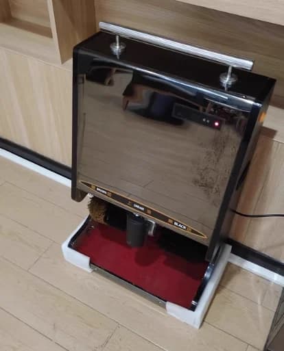 Spazzolatrice automatica per scarpe 220V per lobby dell'hotel con sensore, strumento per scendere scarpe per uso domestico e commerciale AD