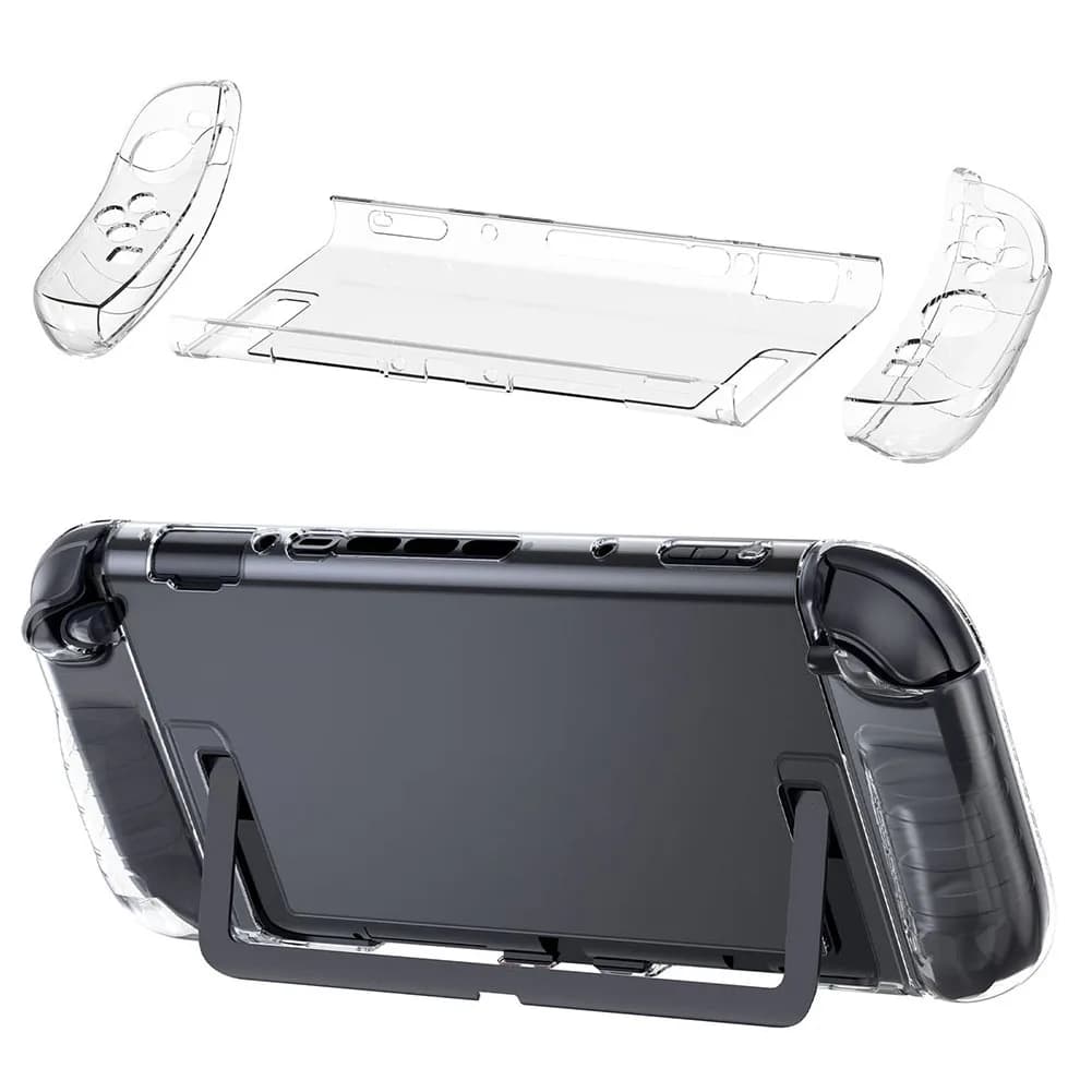 Cover Protettiva Trasparente Anti-Graffio Rigida Antiurto per Console di Gioco, Design Divisibile per Nintendo Switch 2
