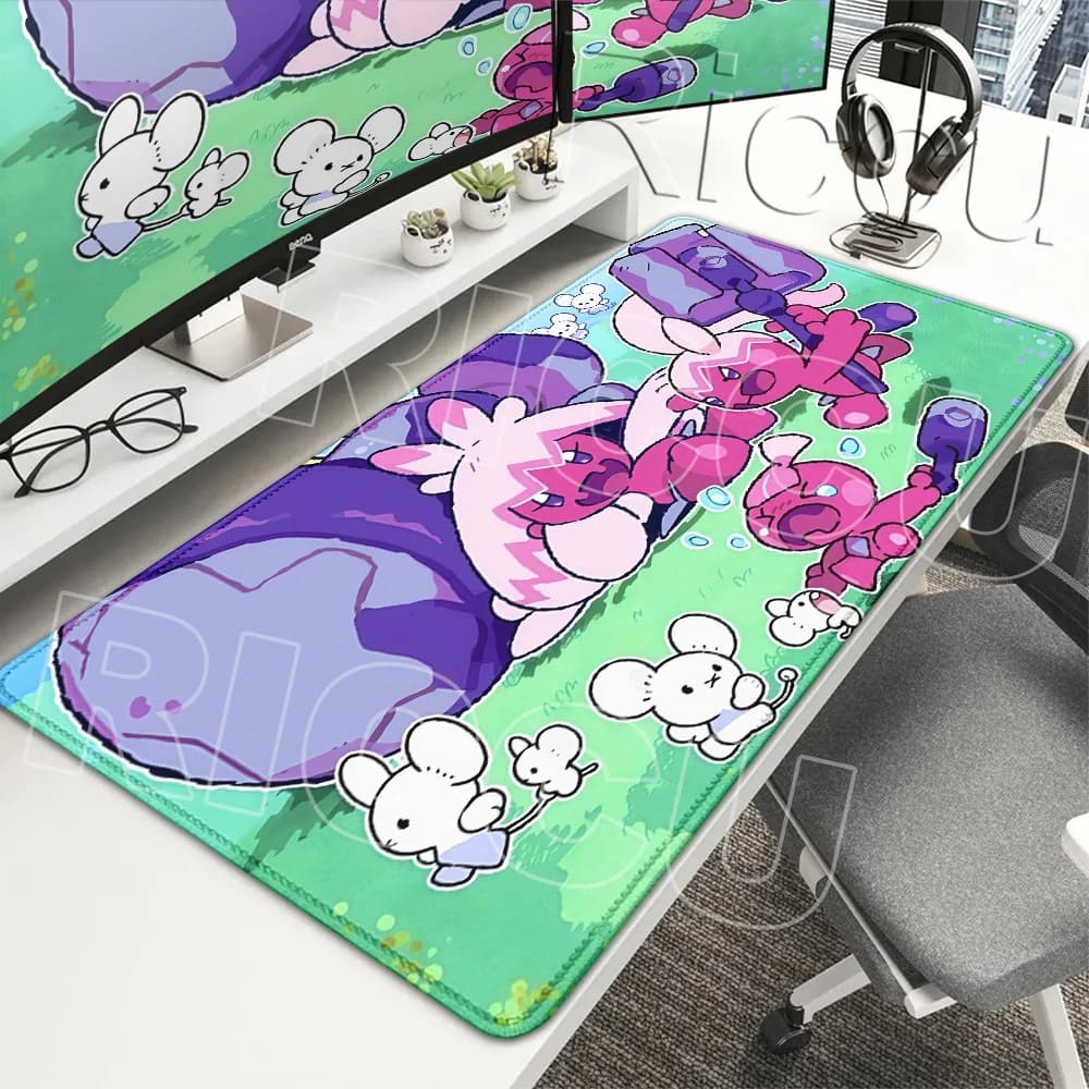 Mouse Pads P-pokemon Tinkaton Gamer Computer Keyboard Rug Rubber Non-slip Mats Kawaii LockEdge Carpet Gaming Accessories XXL Mat
