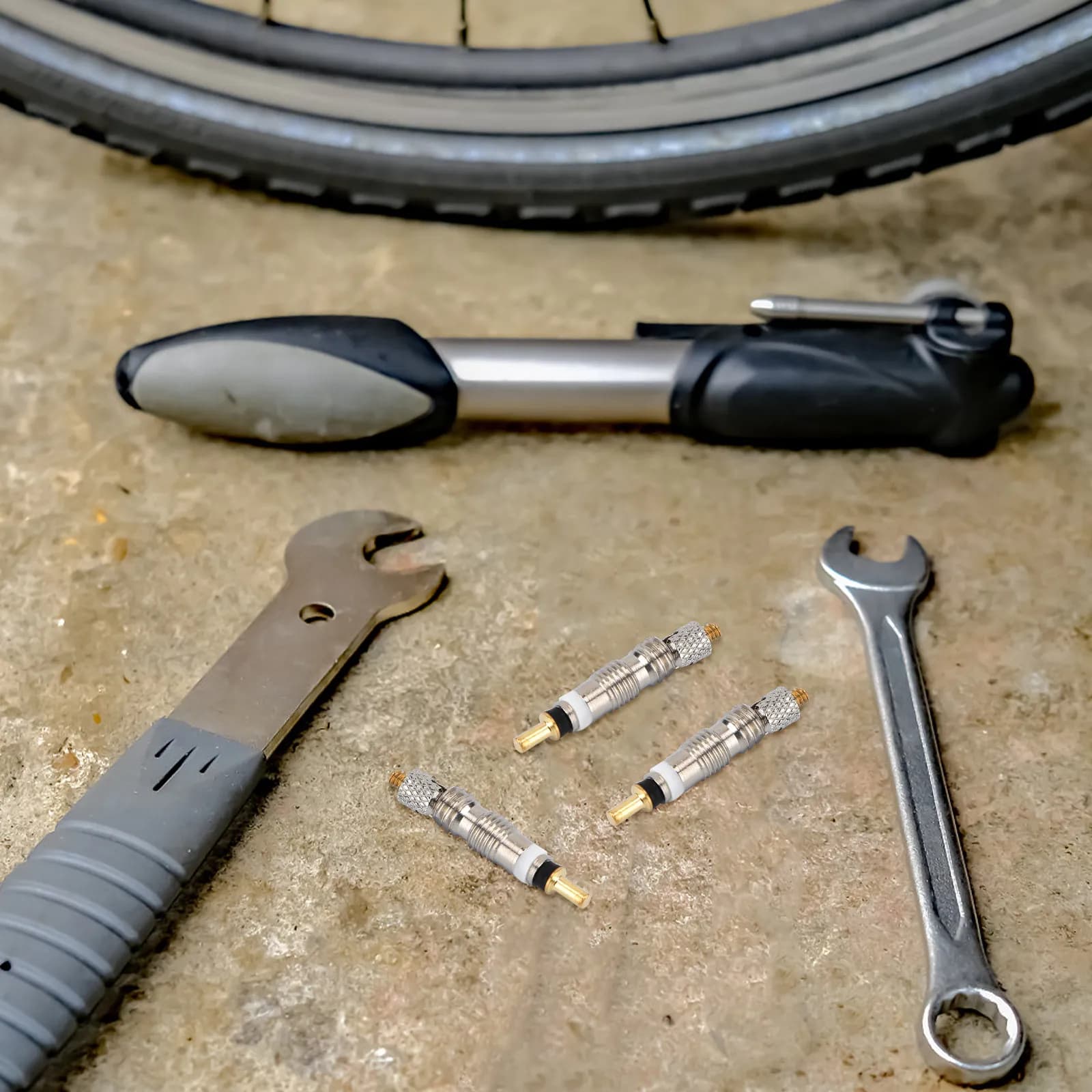 10 Pezzi Valvole di Ricambio per Pneumatici Moto, con Sigillo Rinforzato e Perno a Molla, Adatte per Pneumatici Moto fino a 300 PSI