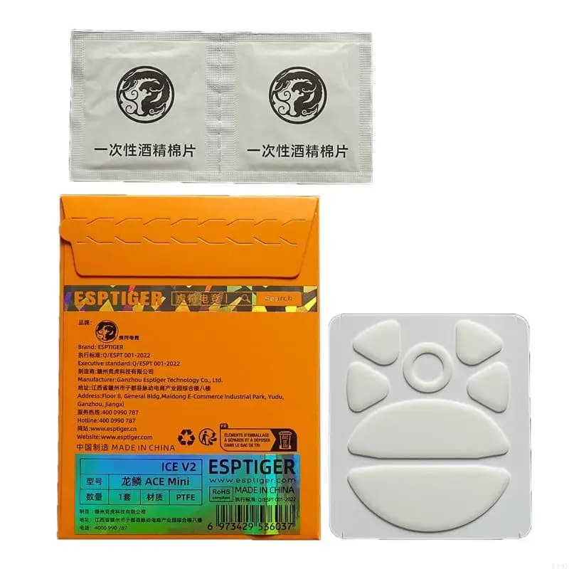 Esports PTFE Piedini del mouse Pattini per mouse GHIACCIO per Harpe MINI KERIS II Durata precisa nel gioco Scivolamento fluido