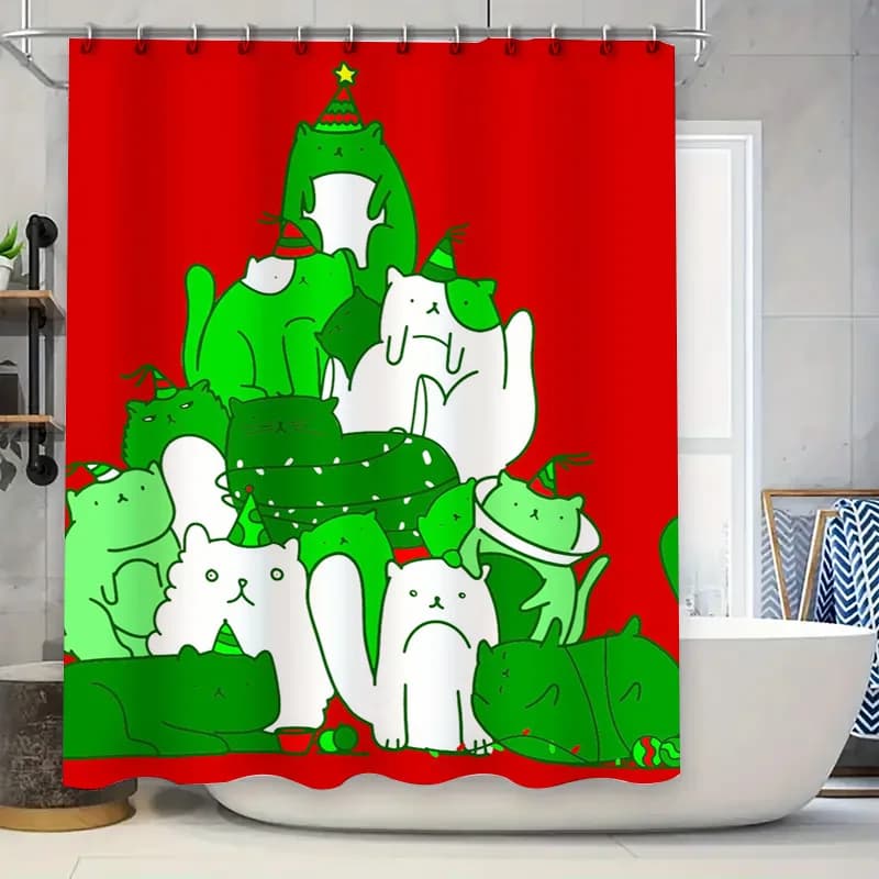 Tenda da doccia di lusso blu bianco arancione tessuto impermeabile decorazione da bagno moderna stampa artistica astratta 72x84 pollici