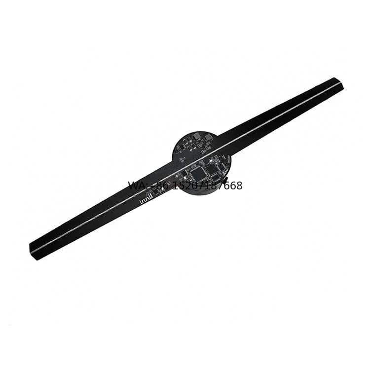 Fornitura in fabbrica Attrezzatura per visualizzazione pubblicitaria ologramma da 42 cm Giunzione per ventola ologramma 3D Lettore per proiettore olografico a LED