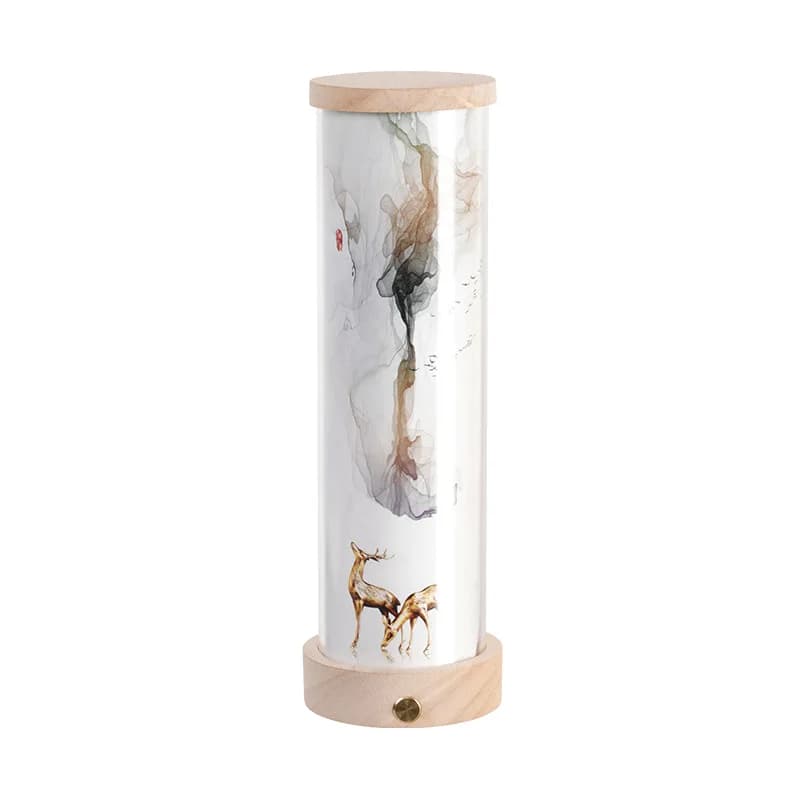 Creative Night Light, Bedroom Living Room, Ancient Decoration, Solid Wood Ornaments, Atmosphere, Night Light, Bedside Lamp