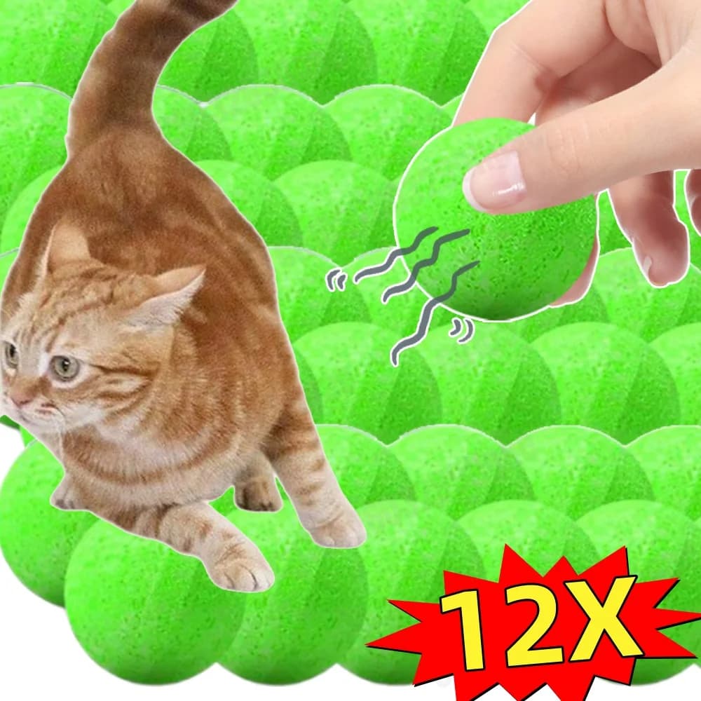 12X Cat Repellent Balls Aroma Balls with Peppermint Oil Dog Repellent Ball Keep Cats Out of Garden for Furniture Protection