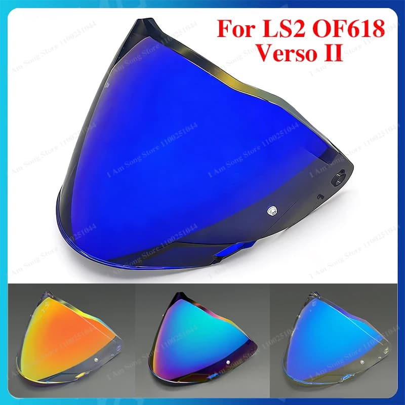 Lente visiera per casco moto per LS2 OF618 Verso II Sostituisci Anti-UV Anti-graffio Antipolvere Scudo antivento Accessori moto