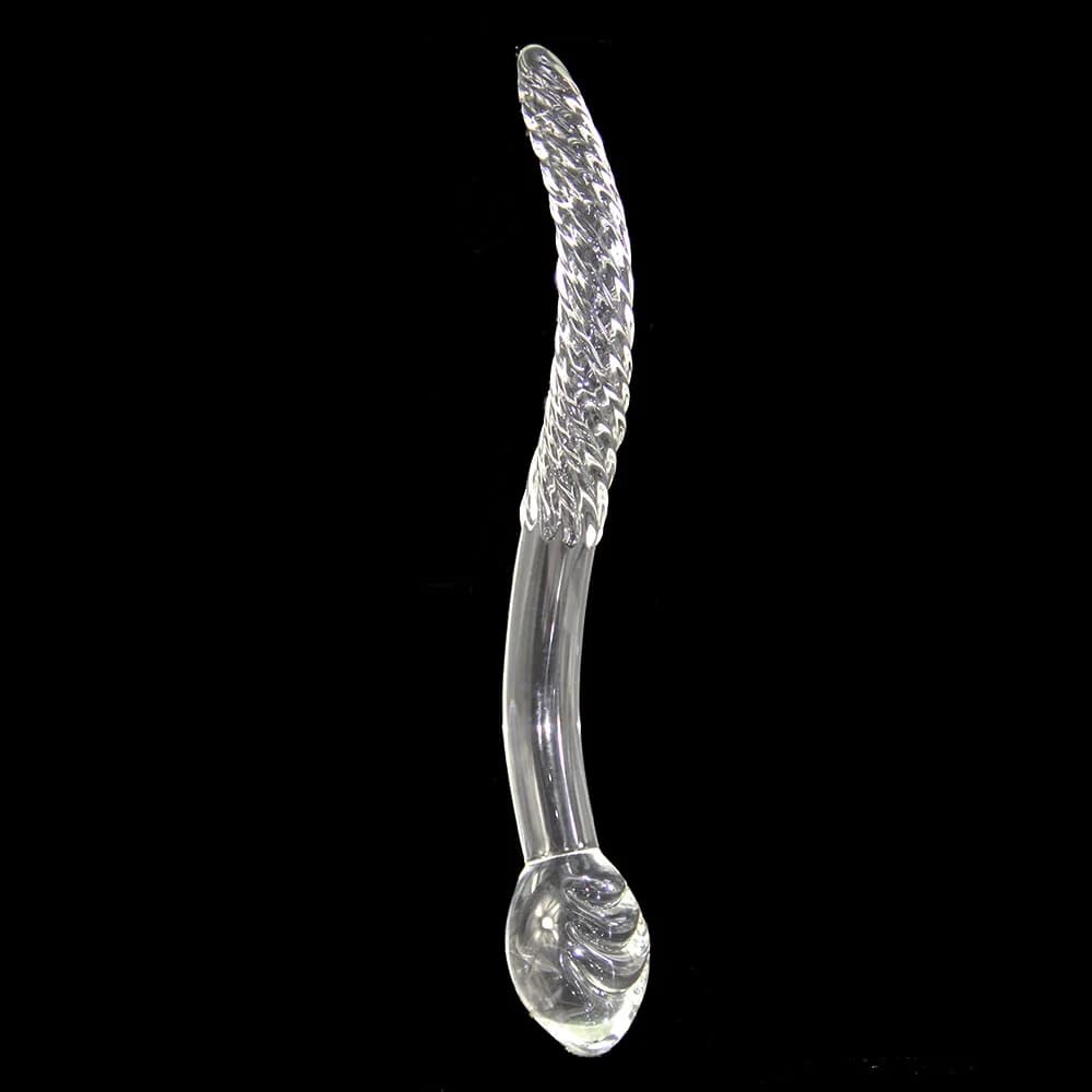 27cm Glass Dildo Anal Beads Sperm Butt Plug GSpot Sensual EROTIC Crystal Tadpole Prostate Massage Masturbation Sex toy for Women