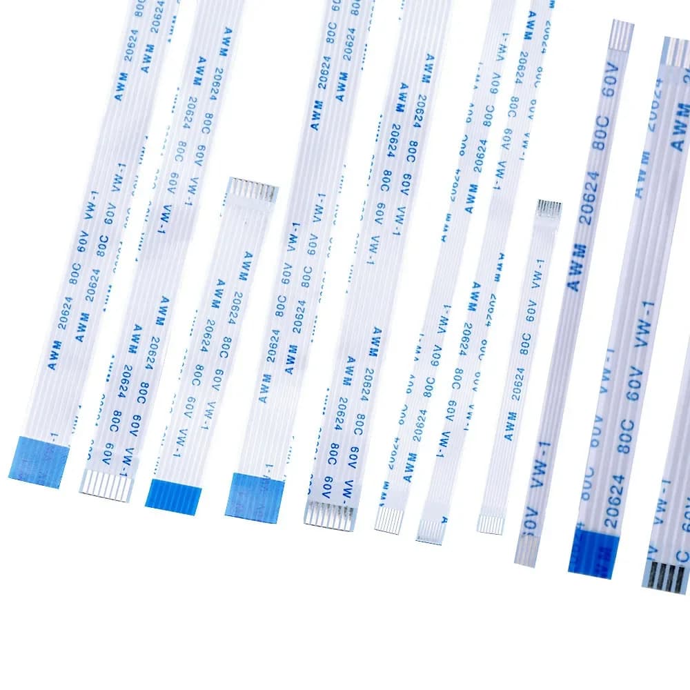 10PCS Cavo Piatto Flessibile FFC FPC Cavo LCD AWM 20624 80C 60V VW-1 Passo 0.5 1.0MM 4P 6 8 10 12 14 16 18 20 24 26 30 32 34 40Pin