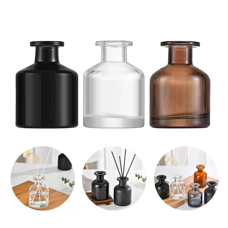 1Pcs 50ml Home Fragrance Diffuser Bottle Party Gifts Glass Container Reed Diffuser Essential Oil Bottle Oil Diffusers Sticks