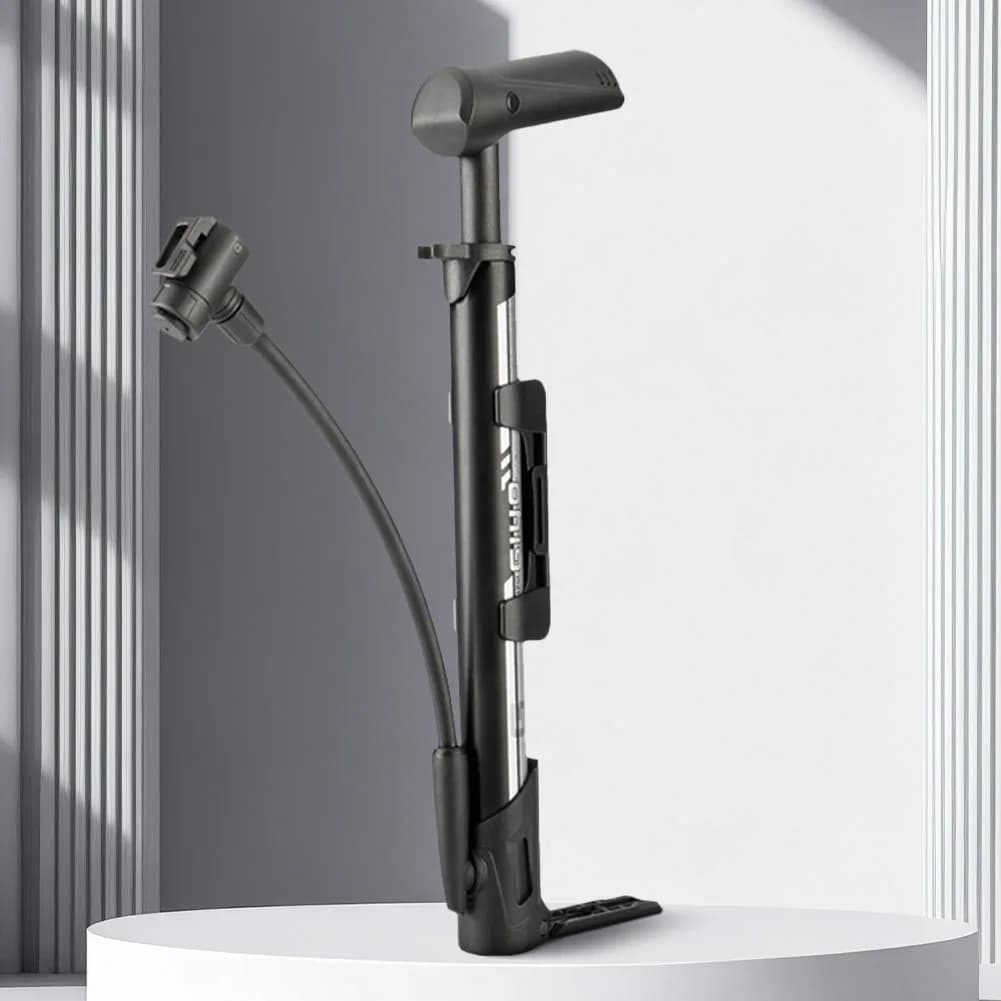 Pompa per Bicicletta Portatile 140PSI con Valvola Schrader, Gonfiatore per MTB e Mountain Bike, Gonfiatore per Pneumatici