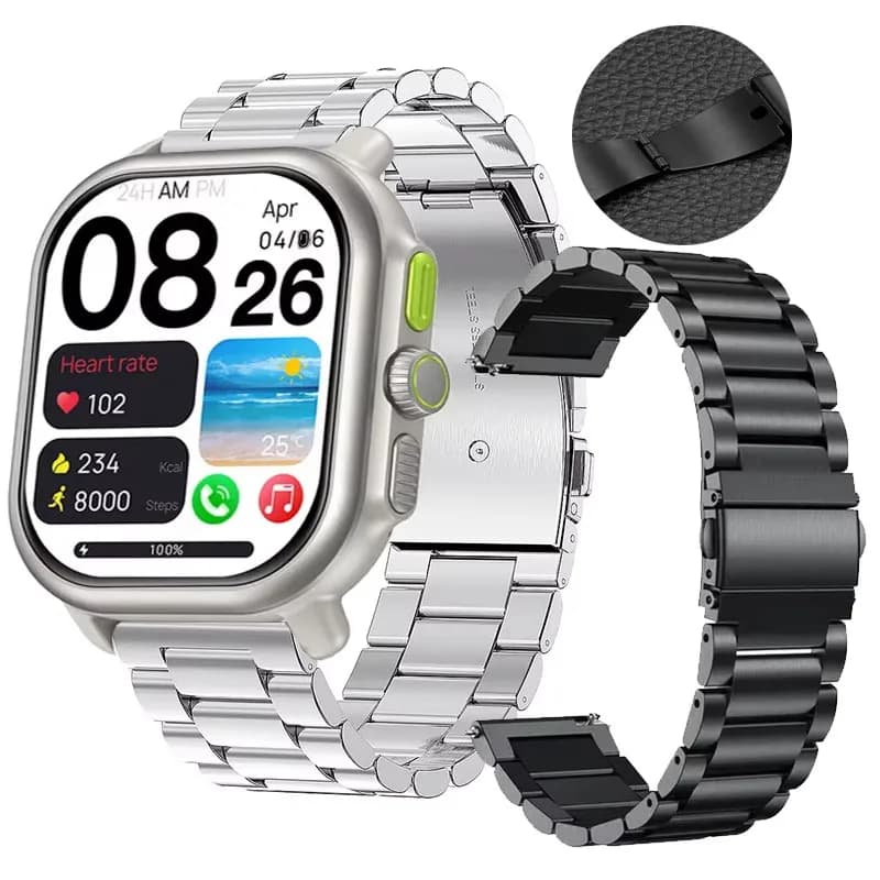 Cinturino per orologio da 22 mm per Zeblaze Stratos 4 3 2 Cinturino in acciaio inossidabile per Zeblaze GTS 4 3 GTR 3 Pro/Vibe 8 7 7 Pro 7 Lite/Beyond 3Pro