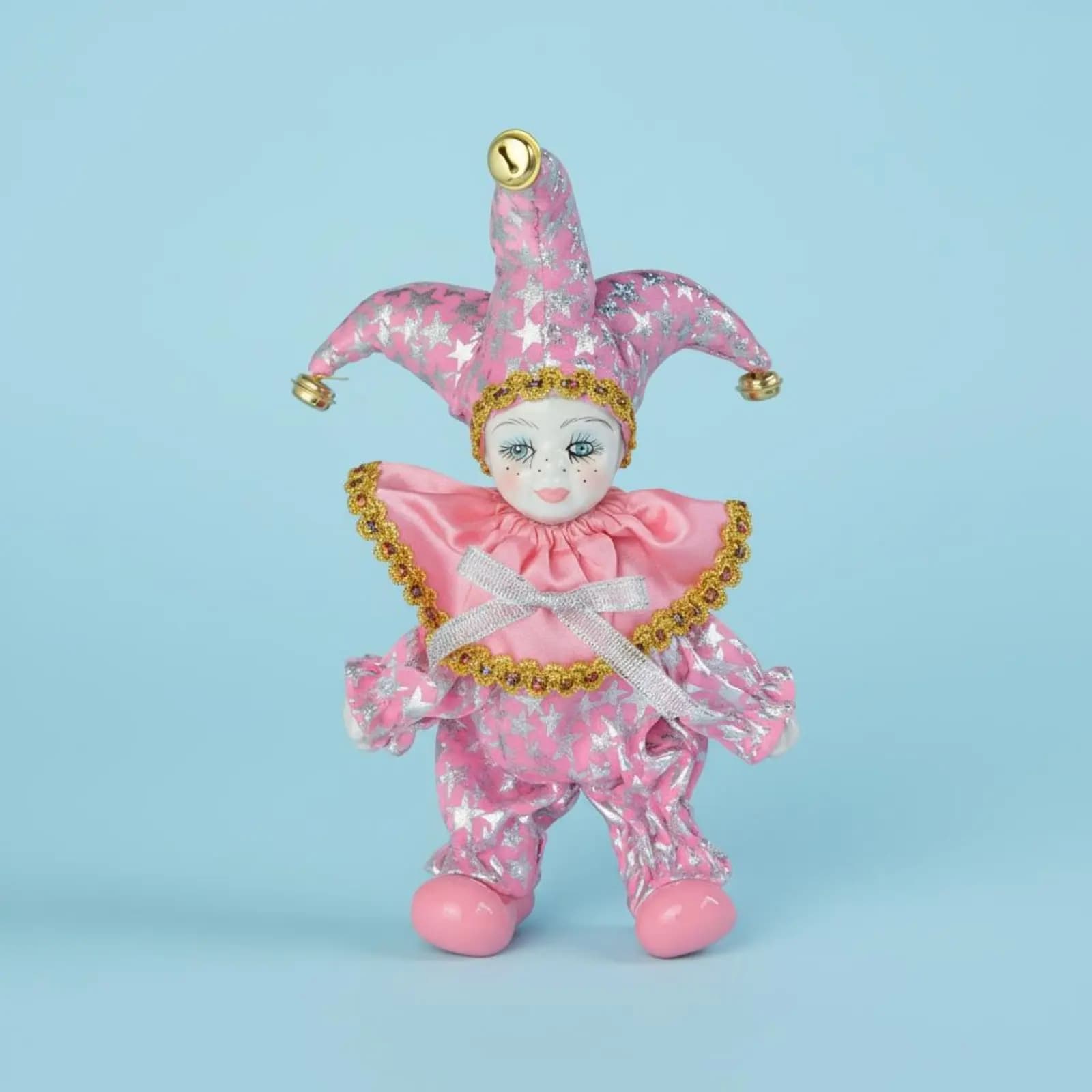Bambola Amore Cherubino in Broccato, Articolo da Collezione, Decorazione per Casa delle Bambole, Fatta a Mano con Arti Mobili per Ragazze