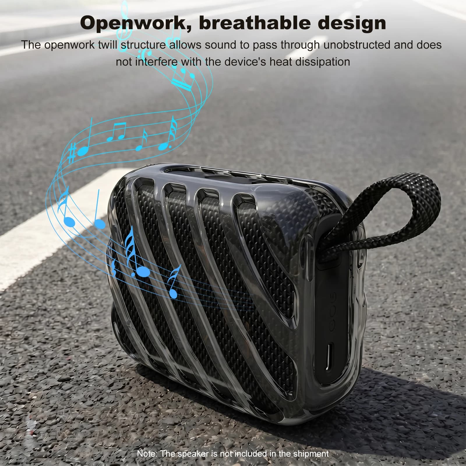 Custodia protettiva in TPU per altoparlante compatibile con Bluetooth GO 5, cover protettiva morbida con intagli precisi