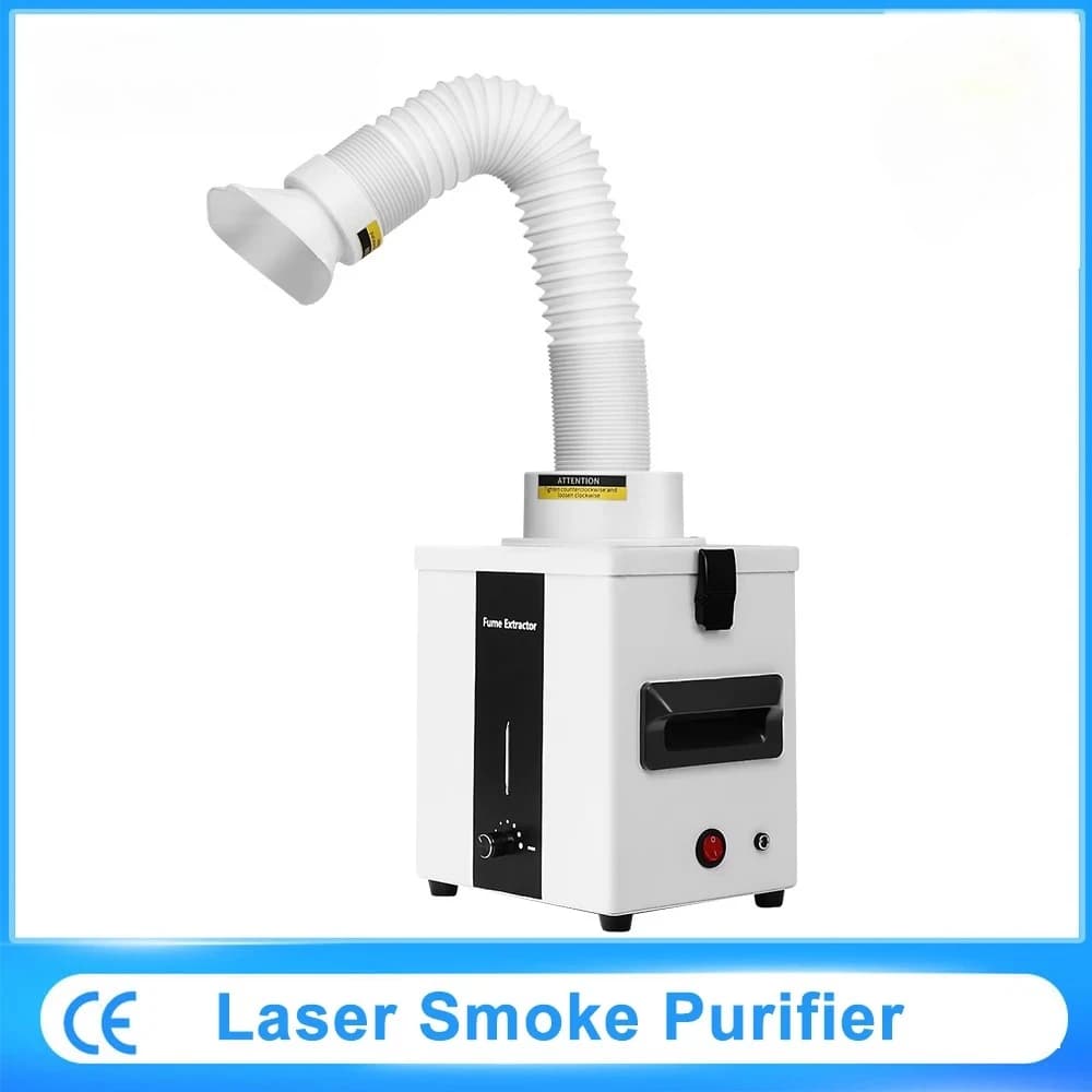 Filtro per fumo di saldatura Estrattore di fumi Assorbitore di saldatura per saldatura di fumo per macchina per incisione laser Estrattore di polvere per macchina CNC