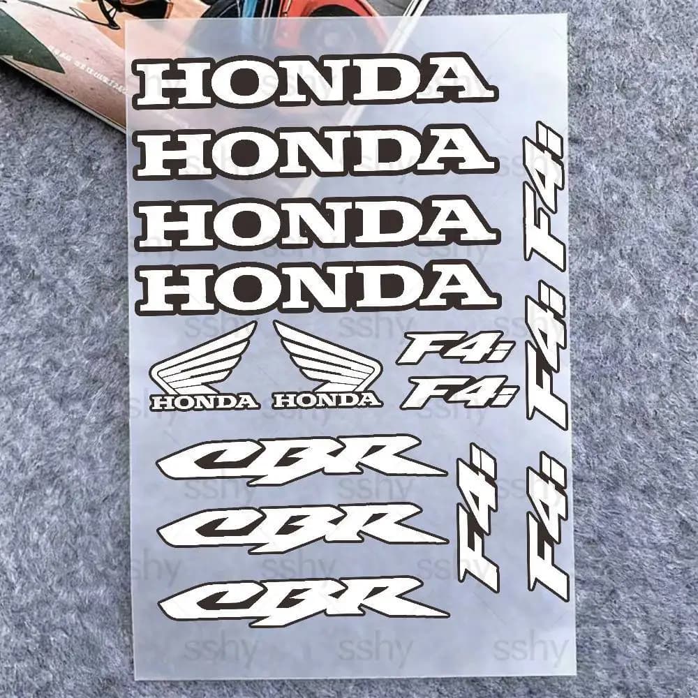 For HONDA CBR F4i 18 colors Motorcycle Reflective Stickers Waterproof Decals for Helmet Scooter Fuel Tank Toolbox Racing