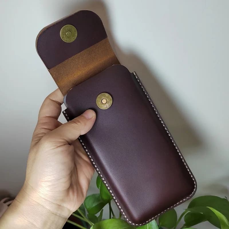 Per Doogee S200 X S118 V40 DK10 S Cyber Punk V Max Plus S119 Custodia Fondina in pelle di mucca Clip da cintura Borsa per telefono da uomo Marsupio
