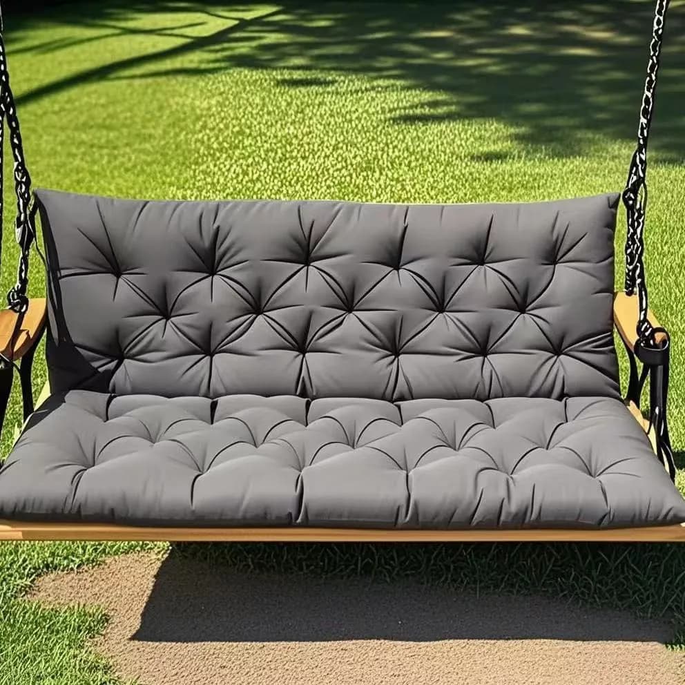 Cuscino Solido per Sedia a Dondolo da Patio 2-3 Posti, Morbido e Confortevole, Cuscino per Schienale Reclinabile, Materasso per Letto, Ricambio per Seduta, Cojines