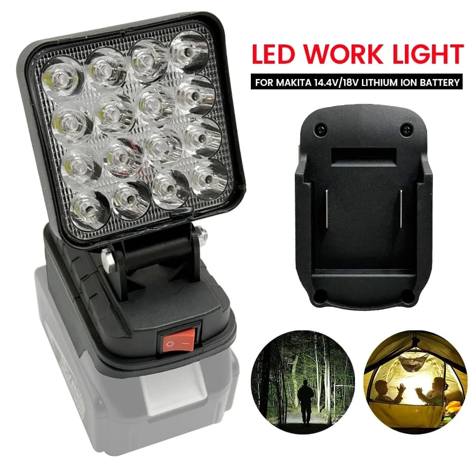 Suitable for Makita's new LED work light portable outdoor camping light flashlight 18V lithium-ion battery emergency light