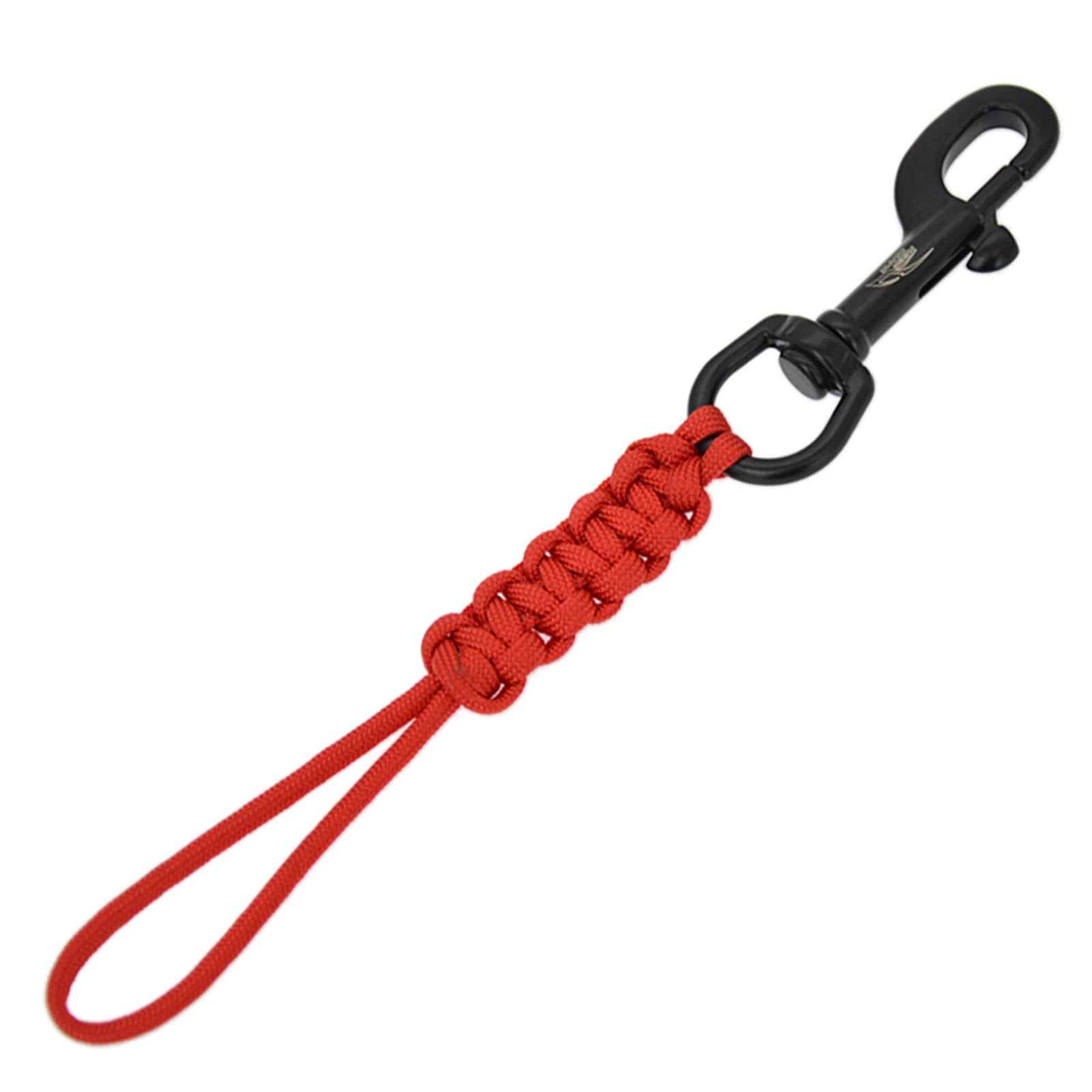 Diving Swival Bolt Snap Hook Marine Grade 316 Stainless Steel Snap Hook Clip with Braided Rope Lanyard Anti-lost Safety Rope for