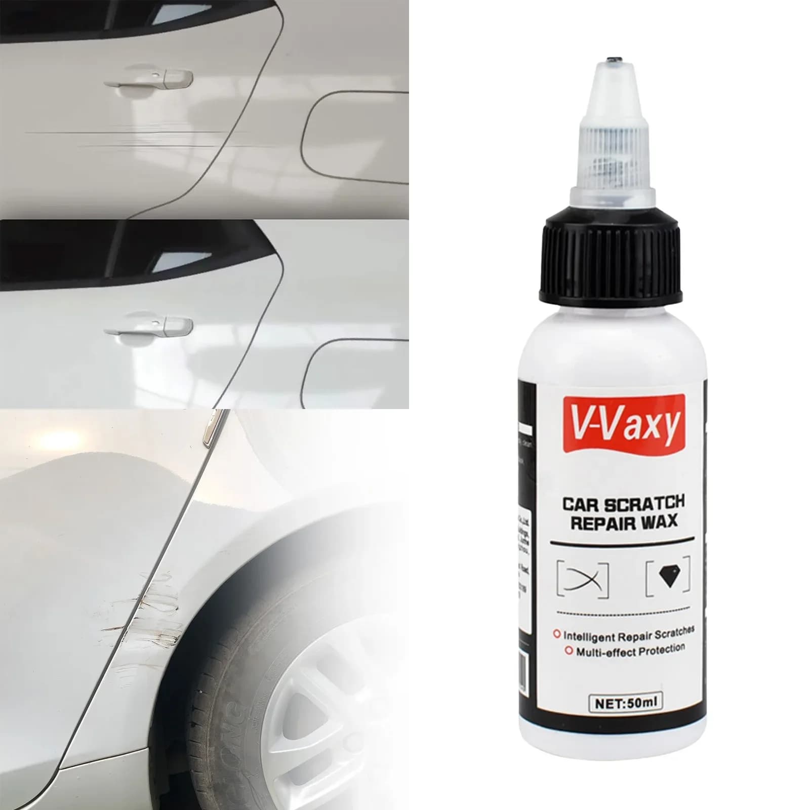 V Vaxy Auto Scratch Wax Car Out Scratch Car Scratch Remover Scratch Wax Per Auto Effetto 1.76 Fl Oz 50ml Accessori Auto