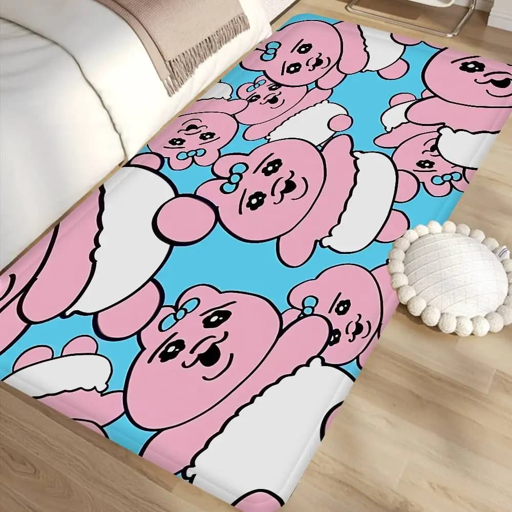 O-OpanchuS-S Usagi Bathroom Mat Retro Multiple Choice Living Room Kitchen Rug Non-Slip Bedside Mats