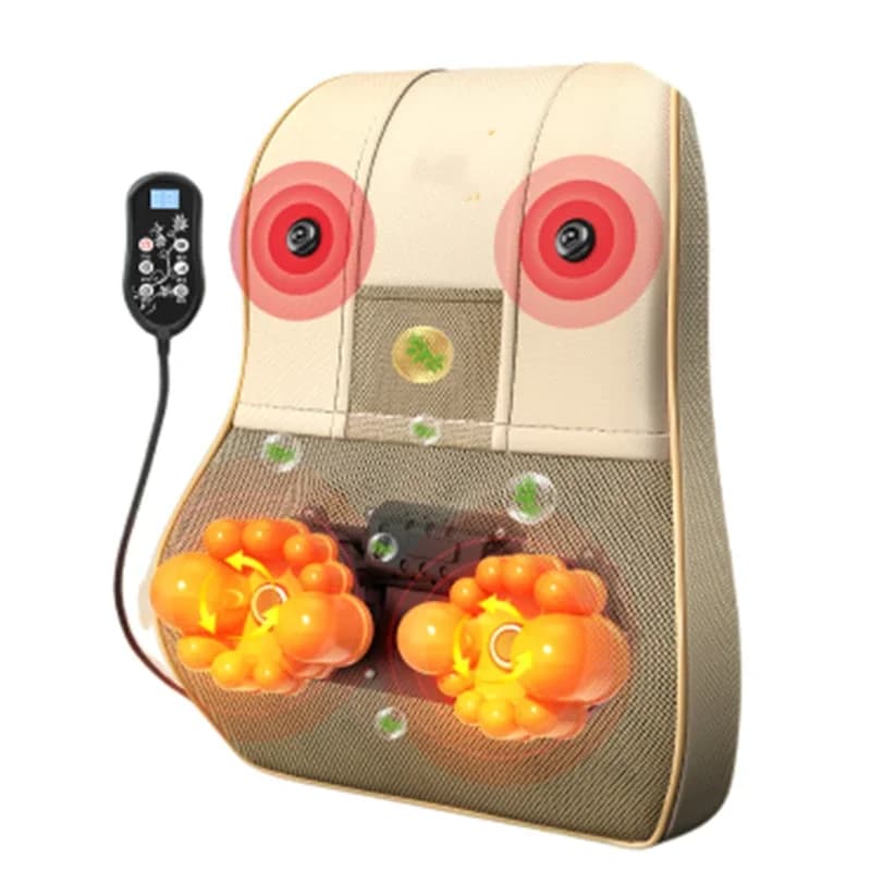 Per uso domestico 220v massaggiatore cervicale collo vita schiena cuscino lombare multifunzionale cuscino per impastare spalla elettrico per tutto il corpo