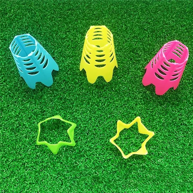 (ABYM) 10 Pezzi Tee da Golf, Tee per Simulatore di Golf, Tee da Golf per Allenamento su Driving Range, Tee da Golf per Allenamento a Casa, Rosa L