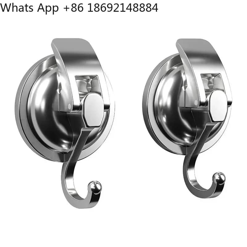 Strong Suction Cup Hook for Glass Wall Non-Punching Vacuum Adhesive Hook Non-Marking Suction Cup Hook for Kitchen Bathroom