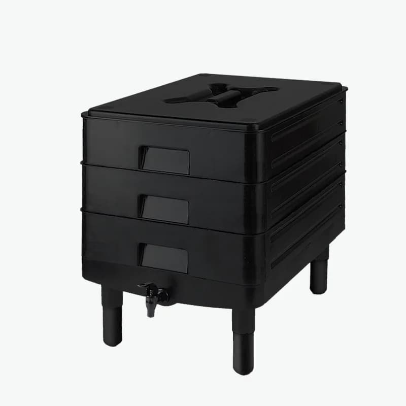 65L Courtyard Tray Compost Plastic Worms Farm Growing Worm Bin Kitchen Outdoor Environmental protection Compost Bin