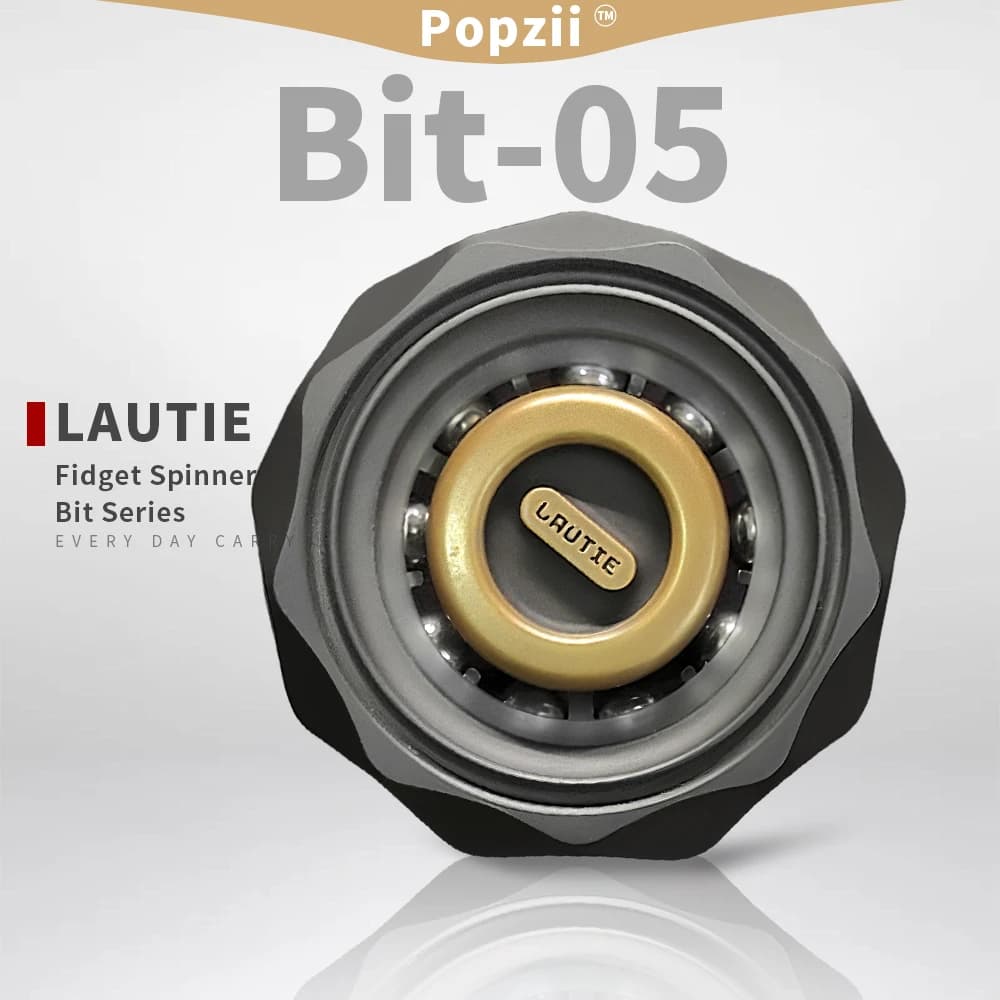 LAUTIE Bit-05 Bit Serie Fidget Spinner Punta delle dita Giroscopio Adulti Giocattolo antistress EDC Ornamento da tavolo Ufficio Gadget antistress