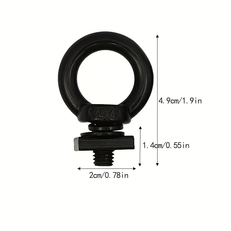 6pcs Screws Stainless Steel Black Hanging Ring Screws Luggage Rack T-Shaped Groove Car Roof Rack Rail Sliding Track Accessories