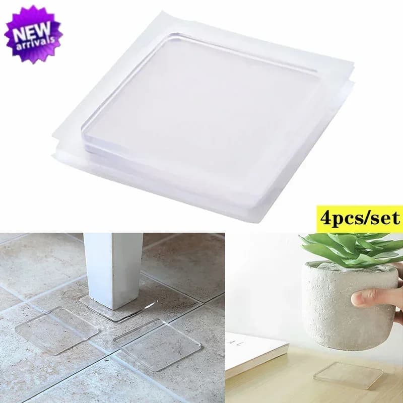 Addensare Anti Vibrazione Pad 7x7cm lavatrice Frigorifero Cuscino Antiurto Piedi antiscivolo Tappetino in gomma Protezione per sedia