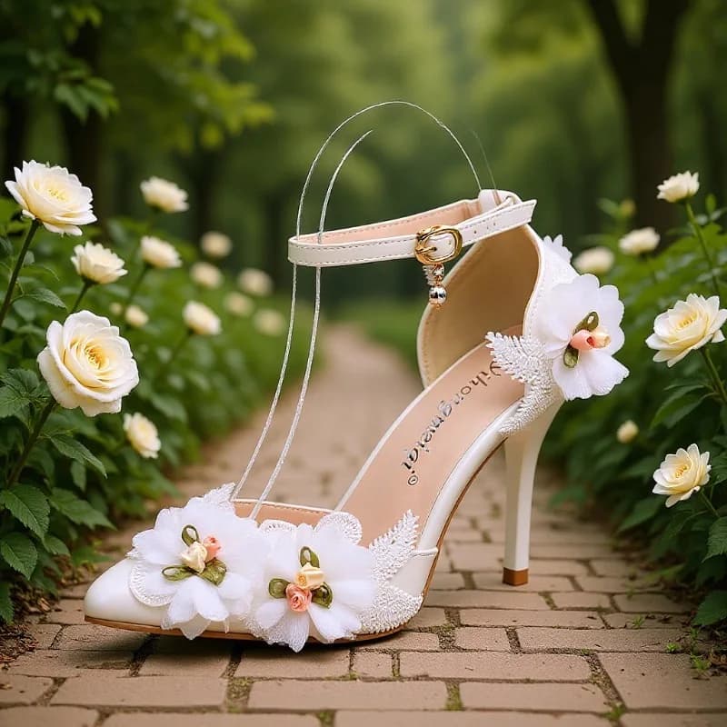 Fashionable low shoes 2026 with thin toe heel, buckle and solid color in viscose, unique size, for everyday