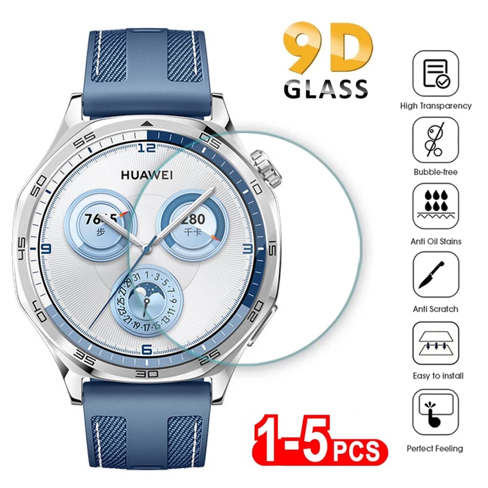 Vetro temperato HD per Huawei Watch GT5 46/41mm Protezione schermo Cover in vetro per Huawei Watch GT5pro 42/46mm Pellicole protettive