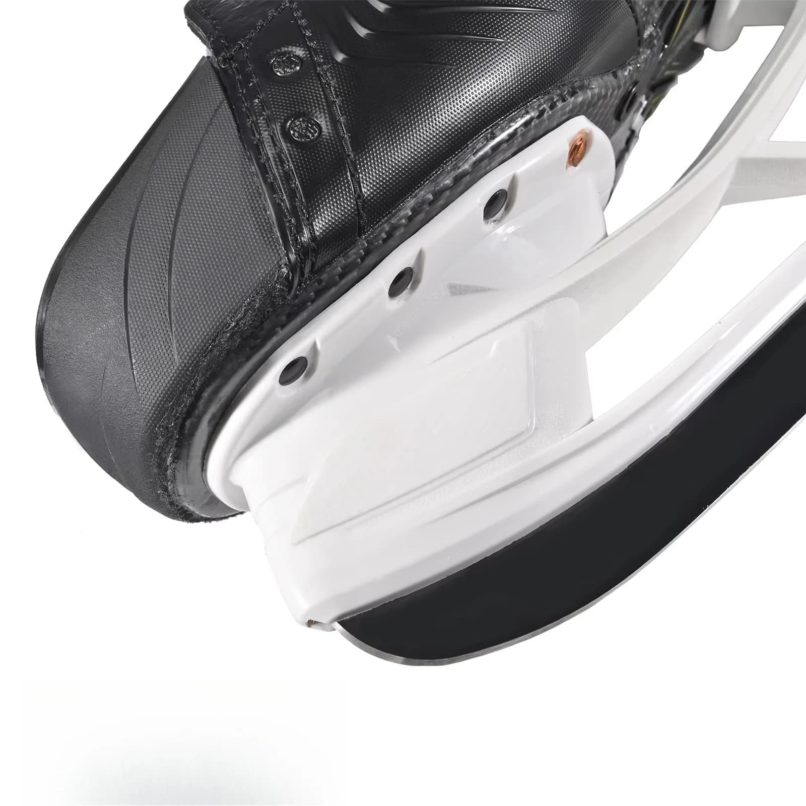 Pattini Professionali per Hockey su Ghiaccio - Fibra di Carbonio Poros con Taglie FTI 2 e FIT 3, Personalizzabili per Giocatori Esperti